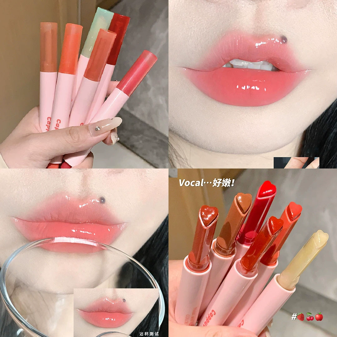 Solid Lip Gloss (Cappuvini) A61, 2 g — Water-Tender Glossy Lip Balm, Mirror Shine