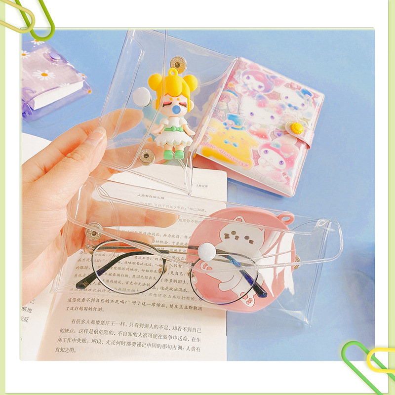 Daisy Purse ins Our students DIY Storage Pencil bag Stationery Finishing Bag originality Pencil bag pvc Pencil bag