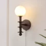 设计师法式实木卧室壁灯