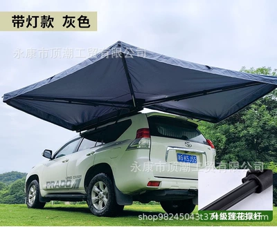 Avtomobil yan çətirləri Car Side Tent Side Tent - slate-gray-with-lights-2m