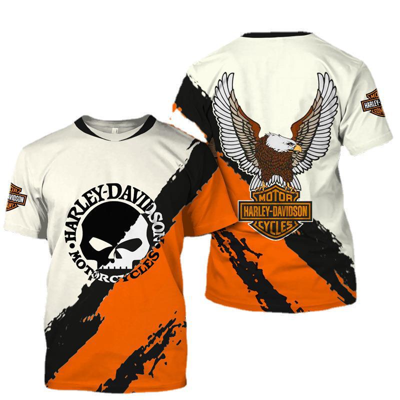 Cross-border Trendy Clothing Punisher Series 3D Digital Printing Men's T-shirt Short-sleeved Summer Casual T-shirt