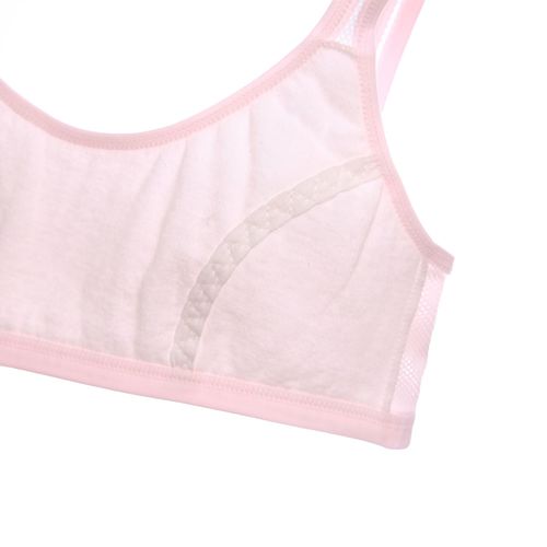 Girls' underwear breathable mesh cotton thin section development girls underwear bra summer children's vest tube top suspenders