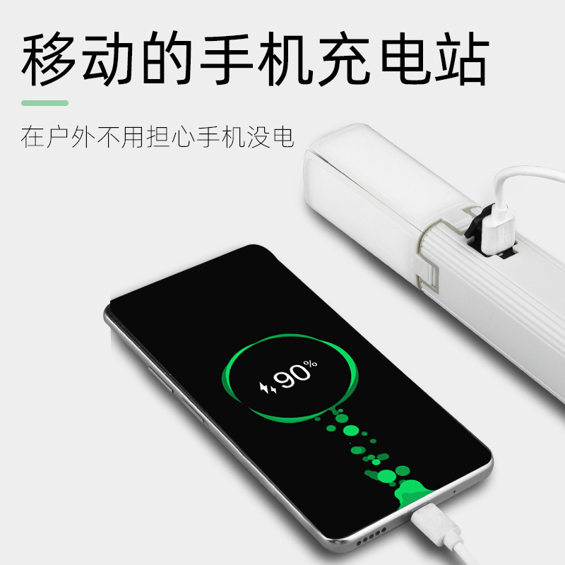 户外悬挂式露营帐篷灯四叶90°可折叠led氛围营地灯户外应急手电|undefined