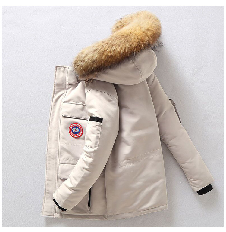 Chaqueta de plumón para hombre, venta al por mayor, invierno 2024, nueva chaqueta cálida y a prueba de frío para hombre, chaqueta de moda estilo pareja juvenil