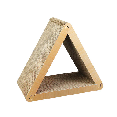 Large triangular vertical cat scratching board creative new cat nest wear-resistant corrugated cardboard box cat nest cat toys wholesale