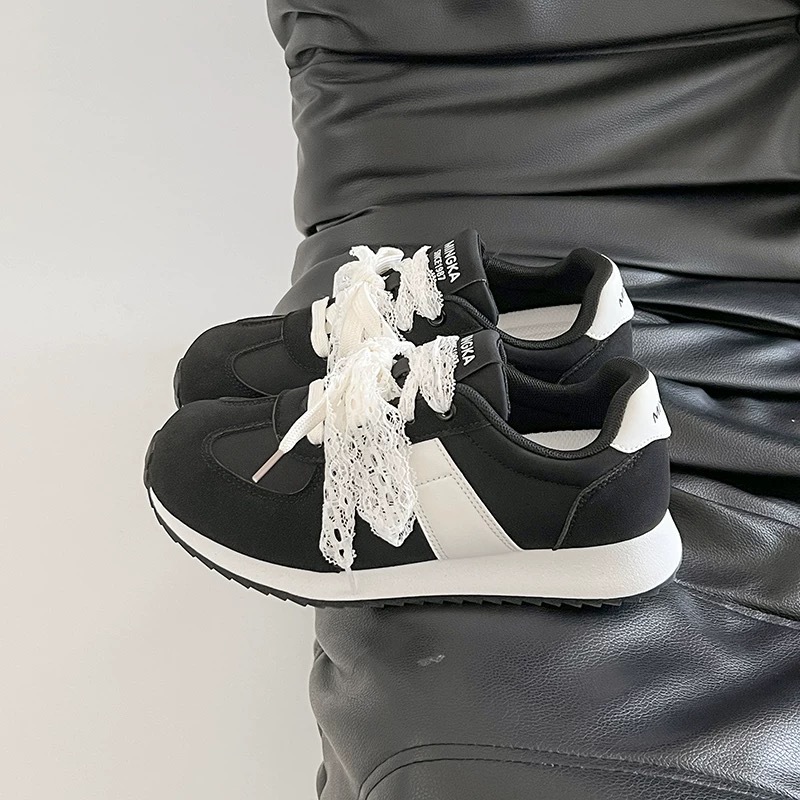 2025 nuevo otoño gran hermoso ballet zapatos deportivos casuales de mujer con suela gruesa cabeza redonda no zapatos Gump