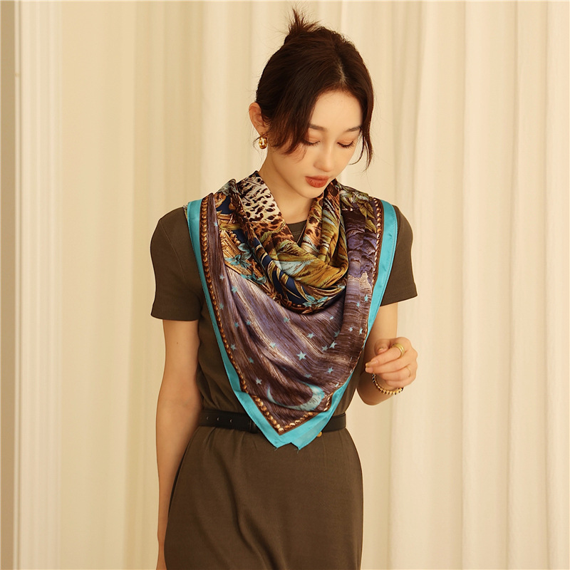 Wind Scarf Women's Leopard Print Shawl For Spring And Summer_voghion.com