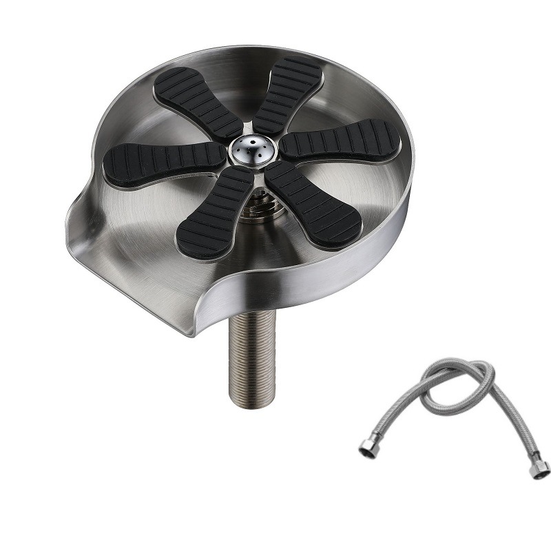 American-grade high-pressure cup washer, sink bar counter, no-cleaning automatic cup washer, built-in faucet flusher Item Picture