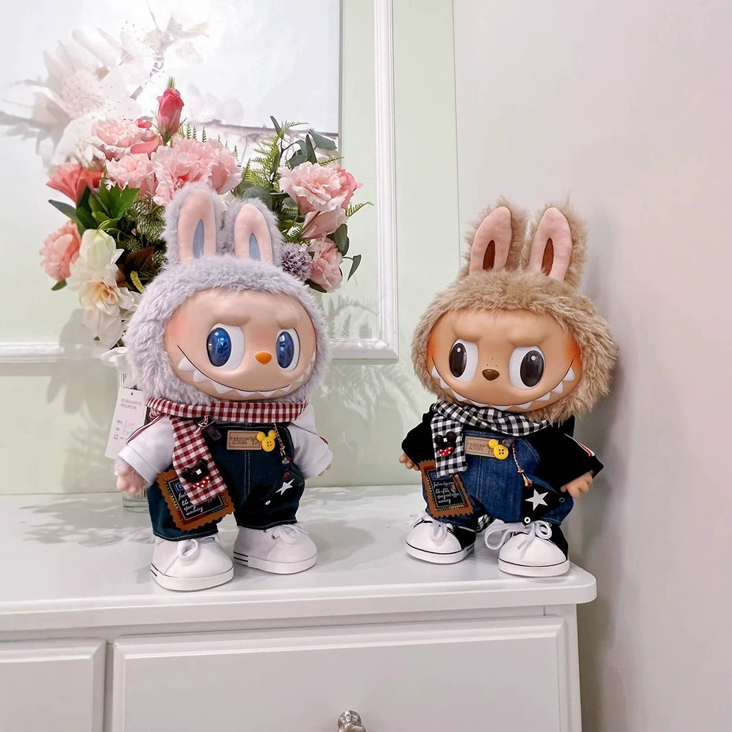 Одежда для кукол Labubu, виниловая кукла 38 см, одежда Labubu, весна 40cm года, также доступна для домашнего одевания