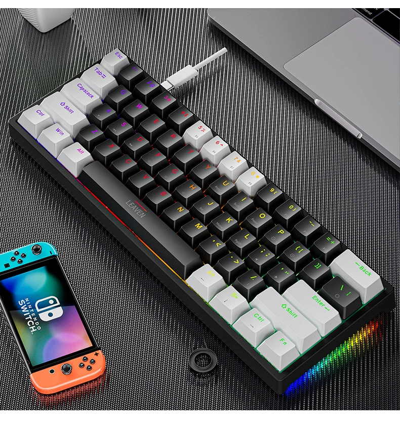 Механическая клавиатура K620 — 61 клавиша, Type‑C hot‑swap, RGB-подсветка, проводная и Bluetooth