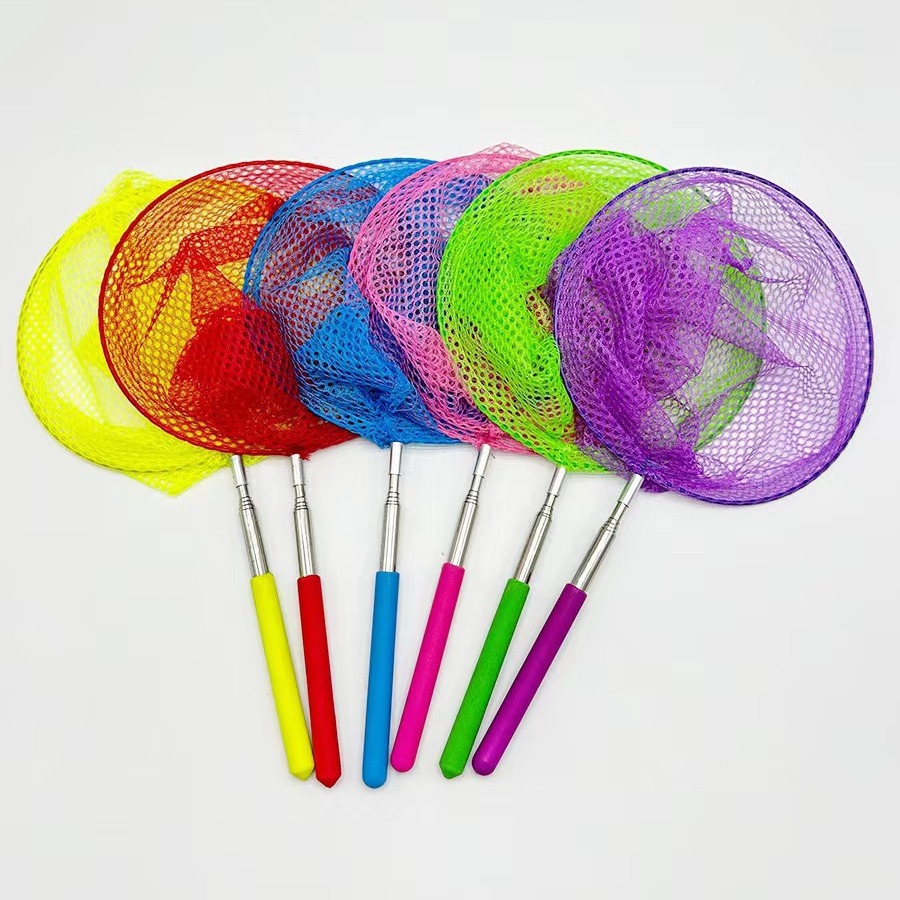 Red de captura retráctil para niños, red de captura de mariposas, red de captura de insectos, red de pesca, bolsillo de red de captura de insectos al aire libre