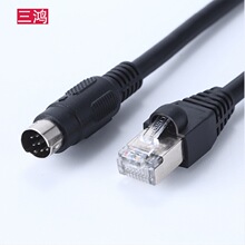 RJ45转VISCA8针RS232-C串口线 MD8 TO RJ45 铜芯