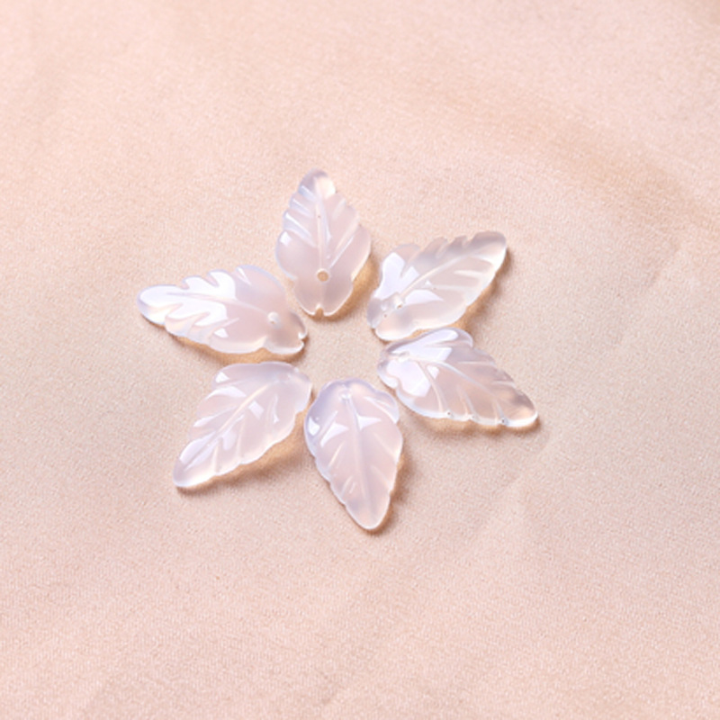 Factory Wholesale DIY Jade Hairpin Flower, Agate Leaf and Petal, DIY Ancient Style Jade Hairpin Half-Finished Accessory