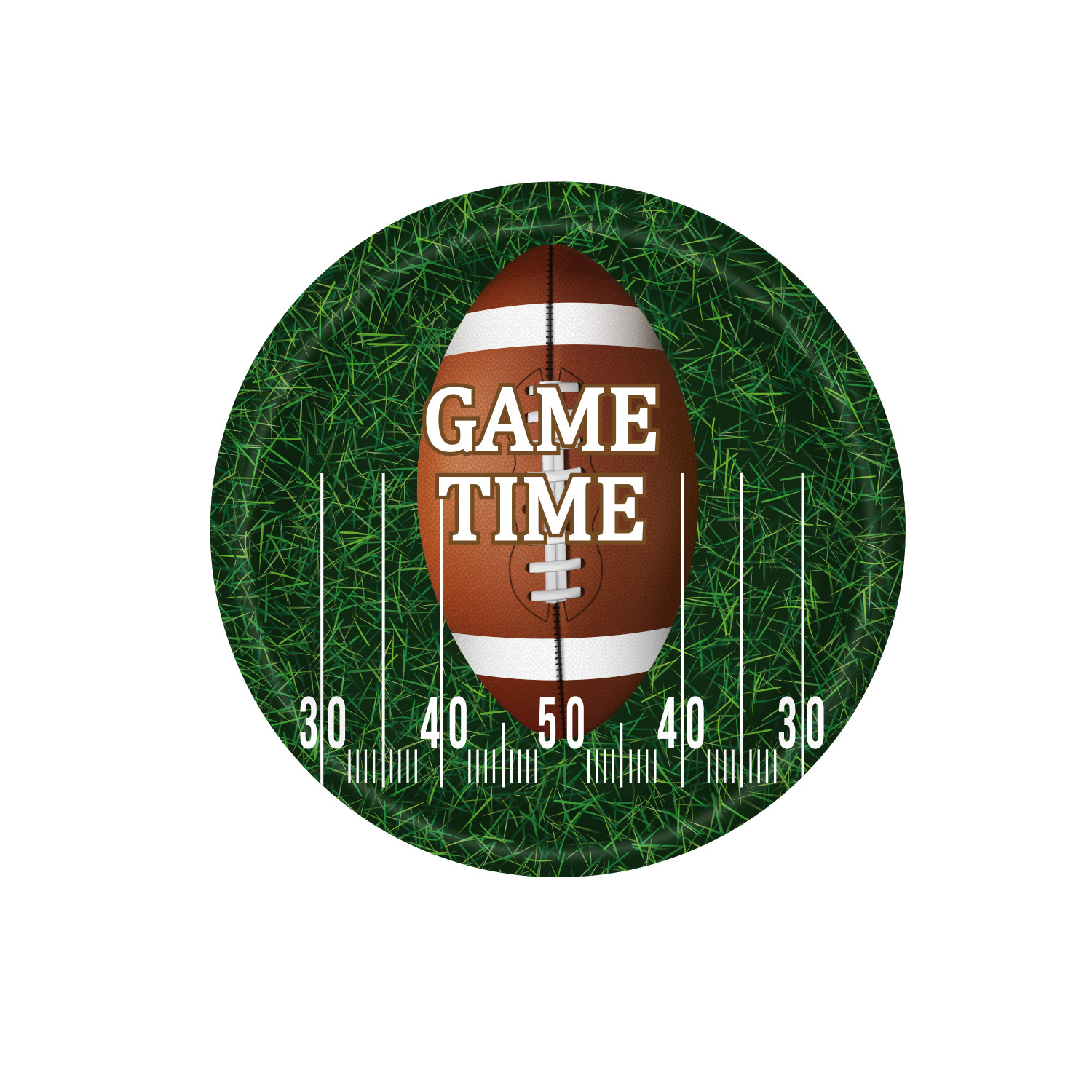 En stock al por mayor rugby fiesta de cumpleaños Placa de papel desechable Super Bowl competencia día en forma de placa de papel image 8