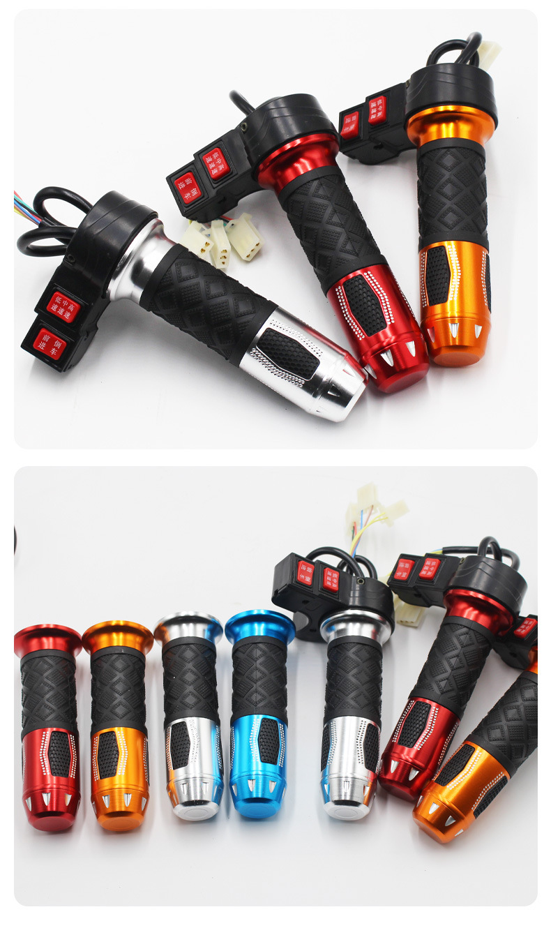 Electric Tricycle Throttle Handle for Forward and Reverse, Three-Speed Variable Speed Electric Scooter Throttle, Waterproof and Universal