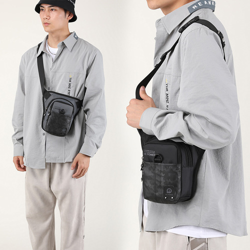 WEPOWER New Men's Outdoor Leg Bag Casual Trendy Chest Bag Crossbody Bag Multifunctional Cycling Fishing Waist Bag