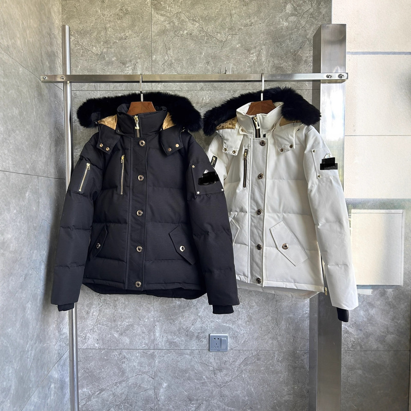 Mengkou 2026 Silver Scissors Gold Scissors 05 Women's 06 Men's Hooded Fur Collar down Jacket Parka Jacket