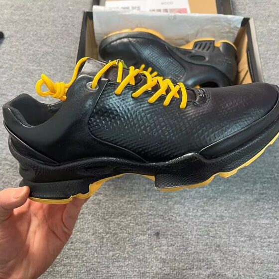E-step EOOC foreign trade hot ceiling quality top layer cowhide outdoor shock absorption men's sports running shoes