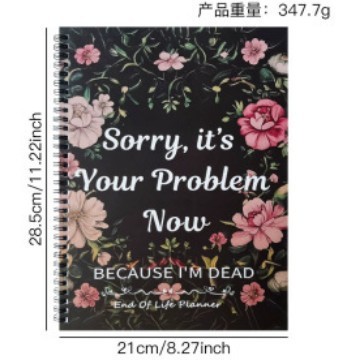跨境爆品 In Case I Go Missing Binder生命终结规划师应急活页夹|undefined