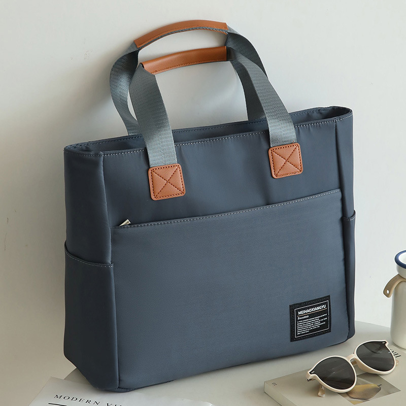 Oxford Cloth Briefcase for Women, Commuter Finance and Accounting Horizontal Tote Bag, Laptop Handbag, Business Style Oxford Cloth Briefcase for Women, Commuter Finance and Accounting Horizontal Tote Bag, Laptop Handbag, Business Style