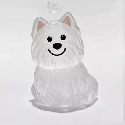 Cute cachorro colgante de almacenamiento de pelo creativo perro transparente bola de pelo para mascotas caja de almacenamiento colección para novias
