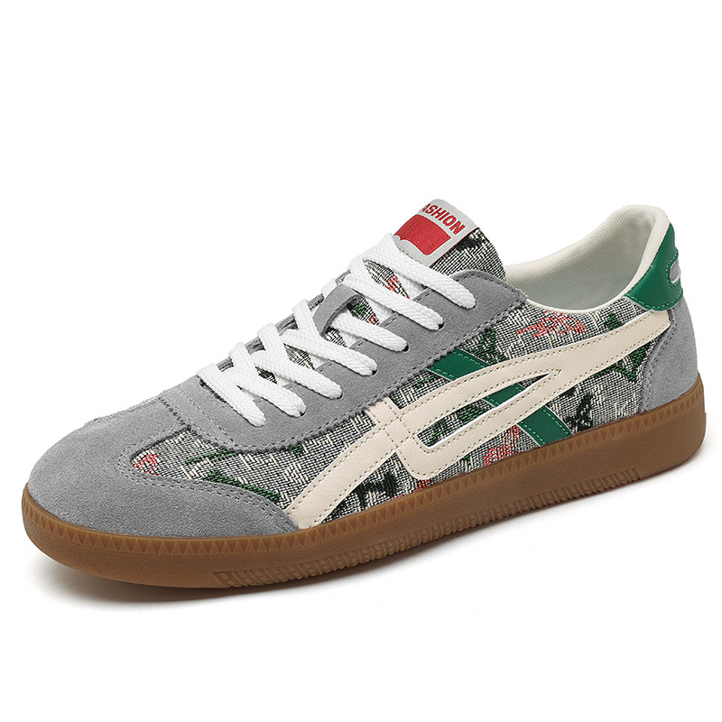 Autumn youth color-blocked lace-up shoes