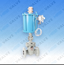 Z641H气动法兰闸阀 不锈钢阀杆耐蚀 自动化控制流体快速截断