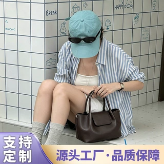 韩国chic复古简约软皮托特包女大容量通勤手提包高级感上班小拎包
