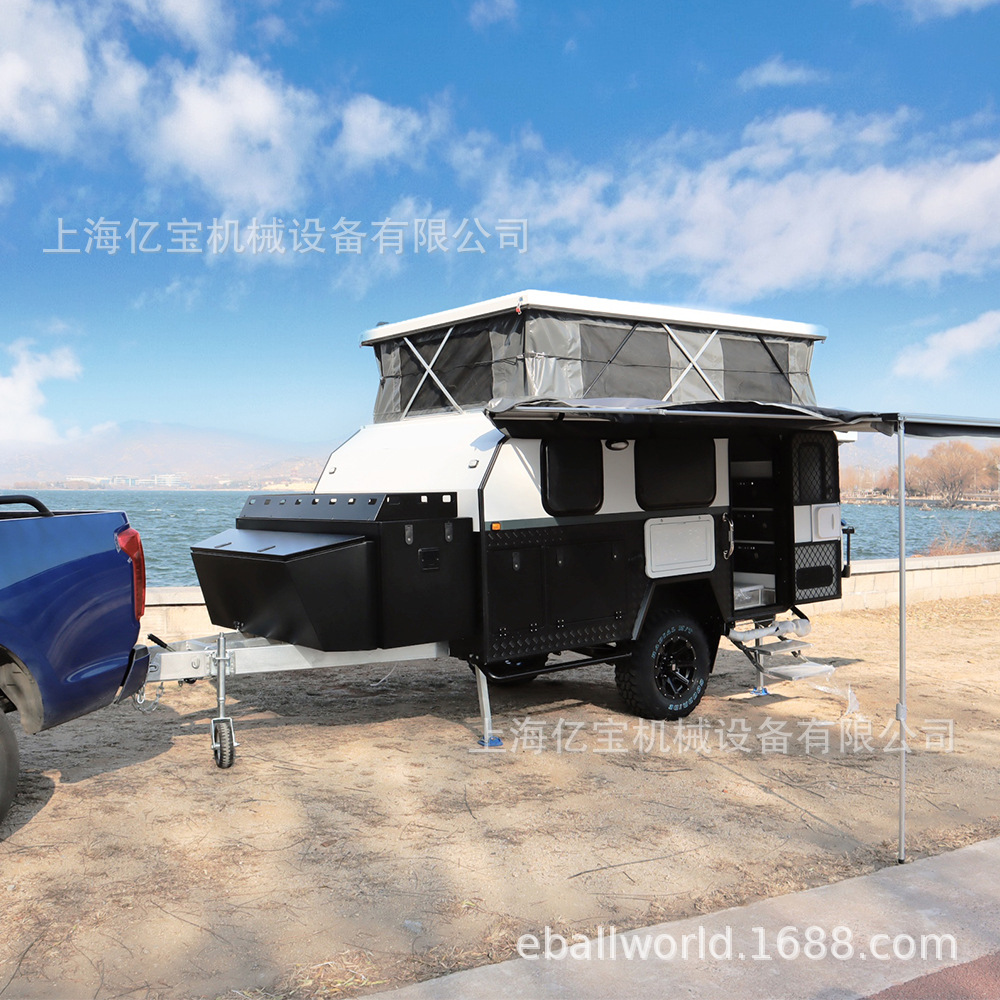 出口欧美牵引房车移动美食餐车拖挂车小吃车airstream food truck