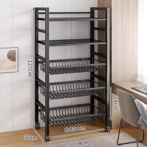 5th floor [3 network basket 2 layer board] -d large number [thickened and thick] with a foot wheel