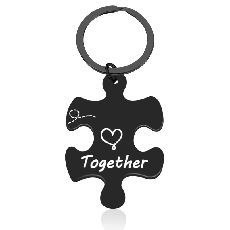 Togehter black keychain