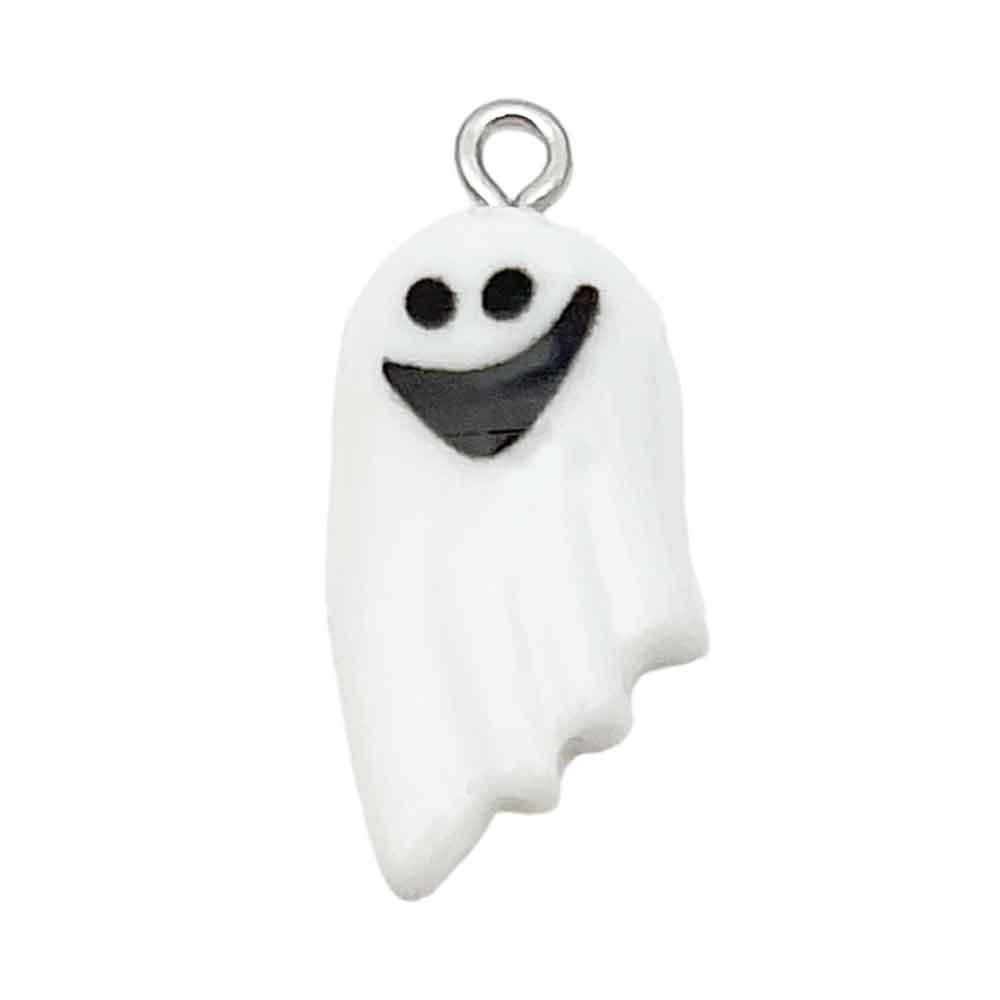 Nuevos accesorios de resina calabaza Halloween esqueleto fantasma fiesta DIY joyería pequeña decoración colgante