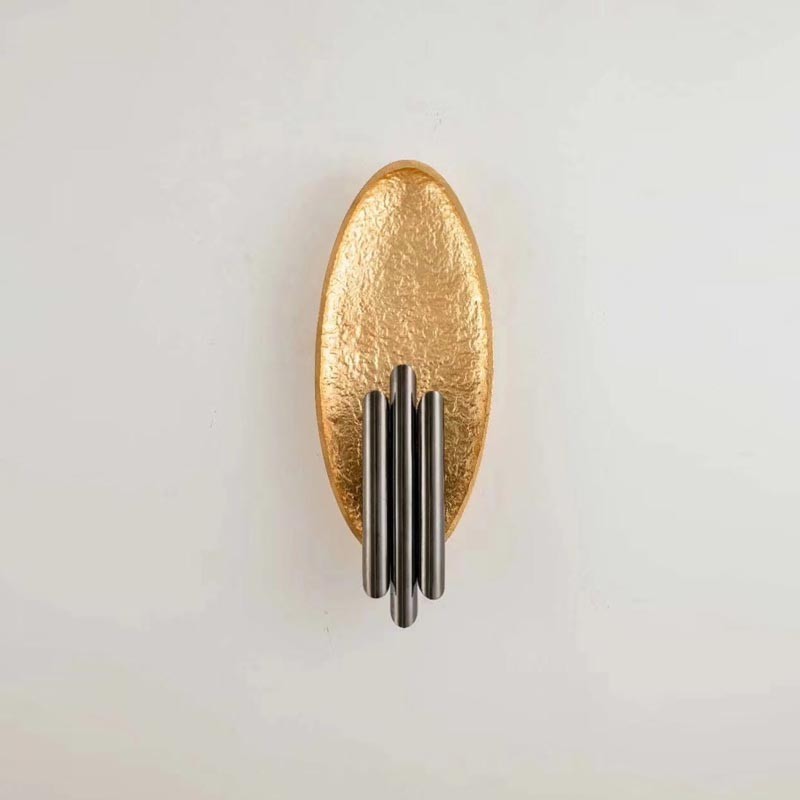 Postmoderno minimalista creativo lámpara de oro Yuan Bao lámpara de pared moderna de lujo minimalista diseñador creativo de fondo lámpara de pared decorativa