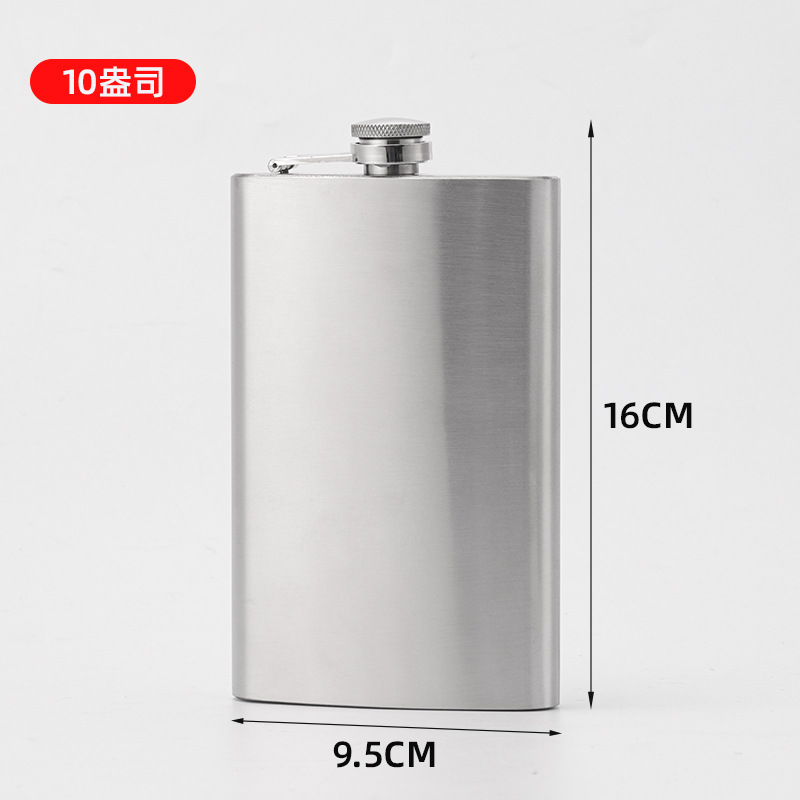 Amazon 1-10 onzas de petaca de acero inoxidable Rusia portátil para exteriores pintura en aerosol natural petaca al por mayor