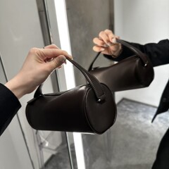2025 春夏ペンホルダーバッグ女性の本革ハンドバッグ 90 s 鉛筆バッグペンバッグバッグポータブルショルダーメッセンジャーバッグ