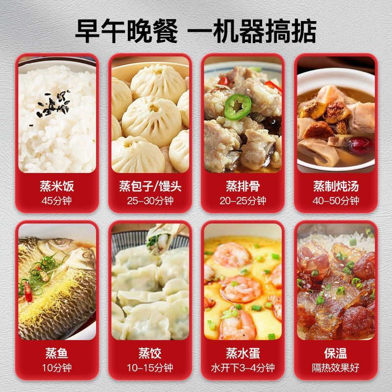 Arroz al vapor comercial vapor eléctrico vapor de arroz de gas vapor de ahorro de energía vapor de arroz eléctrico inteligente arroz al vapor de arroz de doble propósito