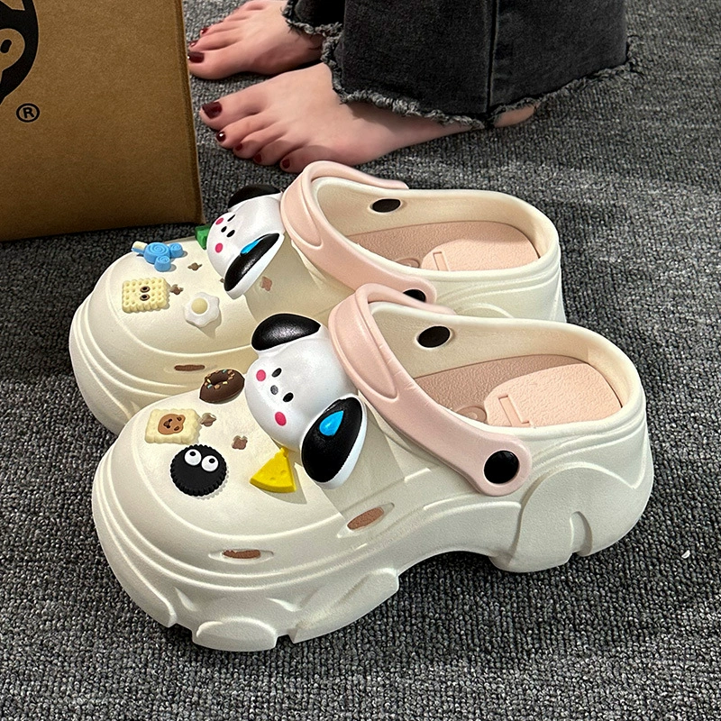 Пещерные туфли с толстой подошвой eva высокие туфли женские туфли носить новый 2024 противоскользящие фекалии