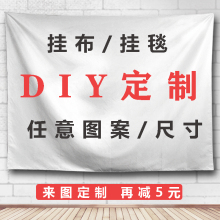 DIY照片大号挂布背景布挂毯宿舍墙布卧室床头装饰画网红挂布挂画