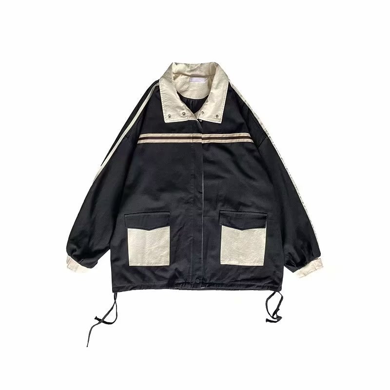 가을 의류 학생 의류 올 매치 INS 재킷 가을 캐주얼 남성 의류 남성 봄 가을 패션 커플 일본 자켓