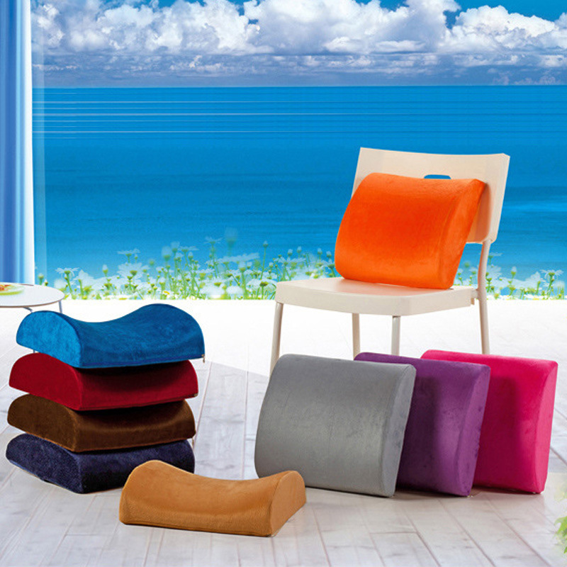 Multifunctional Memory Foam Waist Back Office Car Cushion Removable and Washable Waist Back Pillow Pregnant Women's Pillow Waist Cushion