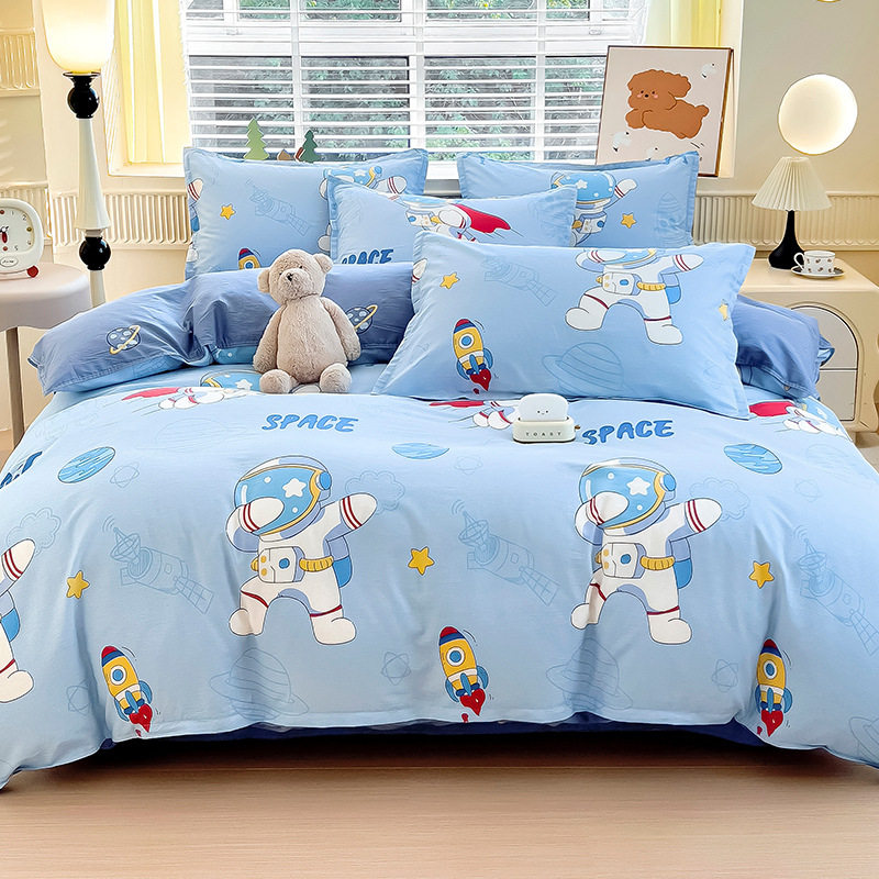 50x200x230 colcha de cama de algodón de una sola pieza de dibujos animados 00 colcha de algodón de un solo niño dinosaurio