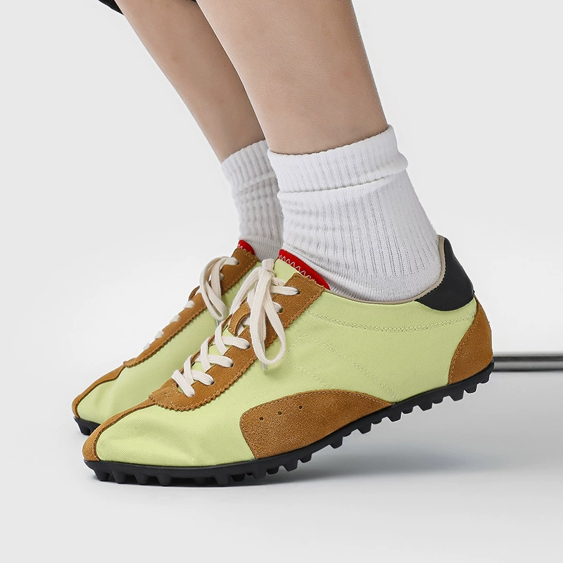 Новые модные модные нишевые немецкие кроссовки из парусины, популярные универсальные легкие повседневные спортивные туфли 25385 зеленого цвета-K