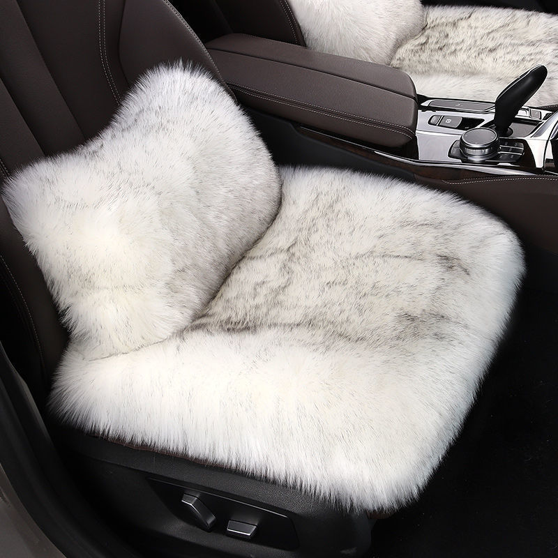 車のクッション冬の厚手のぬいぐるみのクッションはウールの背もたれのないクッションに似せて保温車のクッションの滑り止めの3つのセットです。|undefined