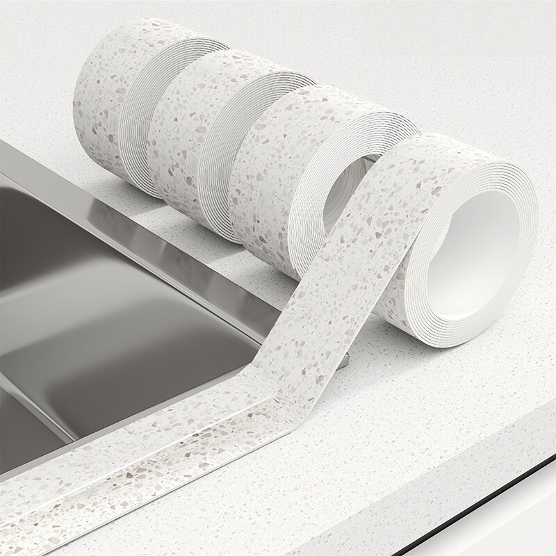 [Factory Wholesale] Kitchen Sink Edge Seam Sealing Tape, Stove Oil-Proof Sticker, Waterproof Strip, Self-Adhesive, High Temperature Resistant, Mold-Proof