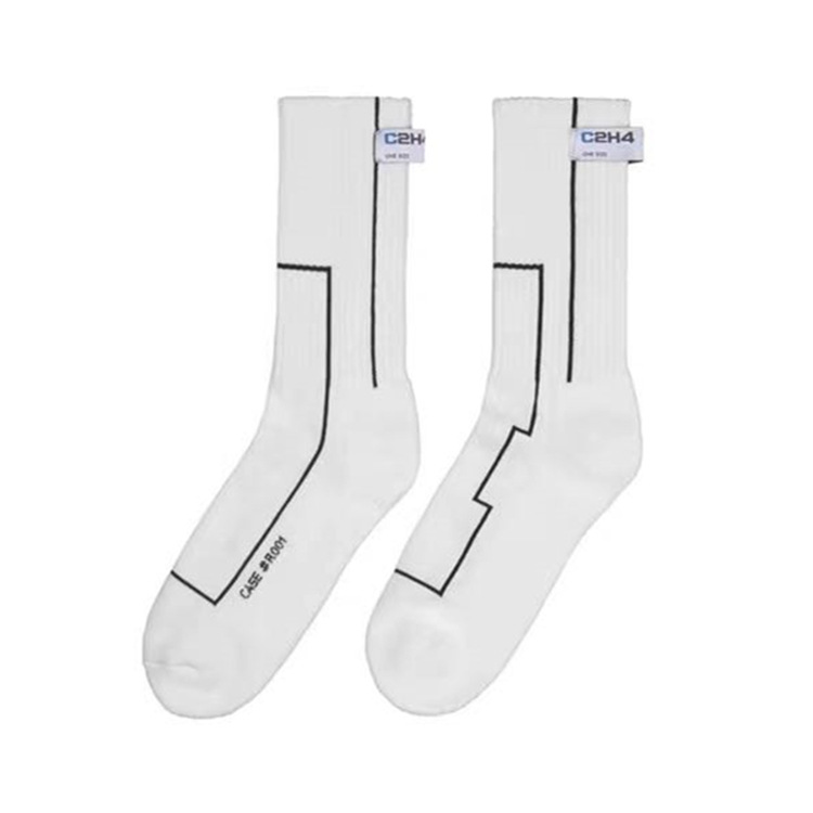 Unisex Simple Style Geometric Cotton Crew Socks A Pair display picture 11