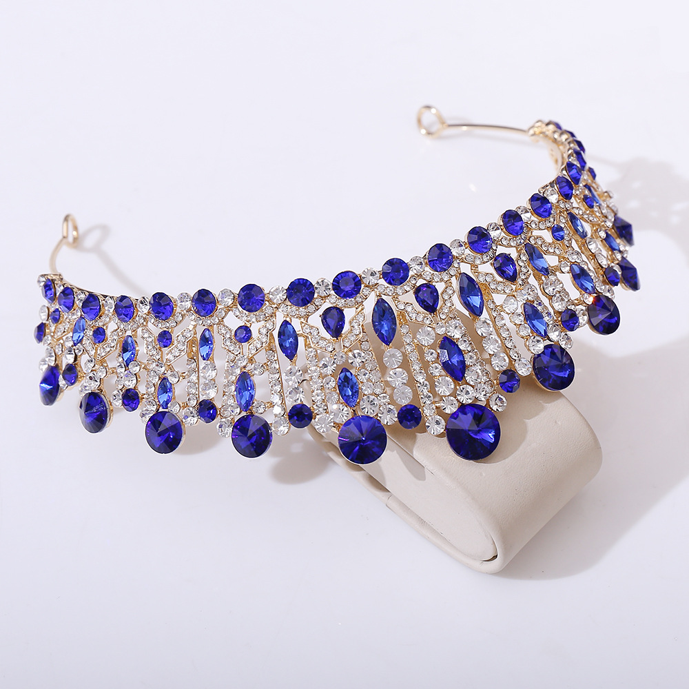 Bridal Shiny Women's Solid Color Alloy Rhinestone Diamond Crown display picture 20