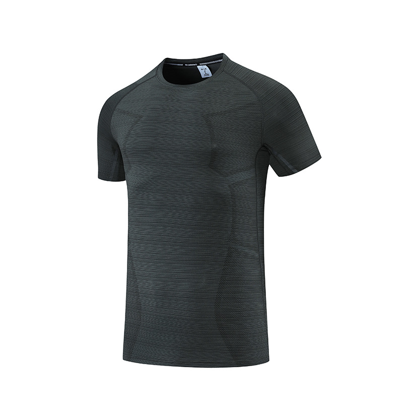 2022 verano transfronterizo hombres deportes casual cuello redondo media manga fitness correr suelta más tamaño camiseta impresa B