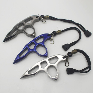 Thickened 304 Stainless Steel Pure Steel Finger Tiger Finger Window Breaking Car Tiger Fist Outdoor Hand Support Ring