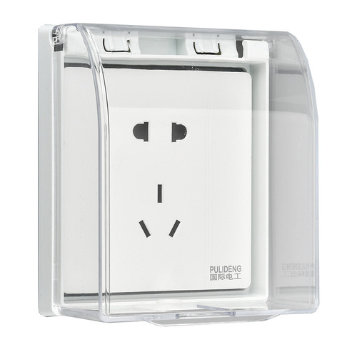 Waterproof Box for Bathroom and Toilet, Self-Adhesive Switch Cover, Splash-Proof Panel Protector, 86 Type Socket Cover