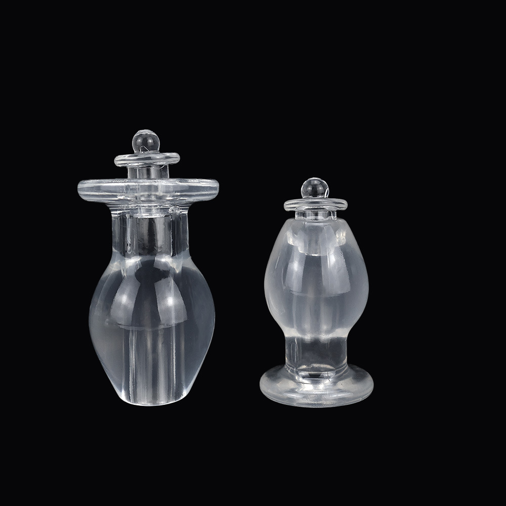 Hollow Anal Plug Dilator, TPE, XL Size, Transparent Design — detail image 16
